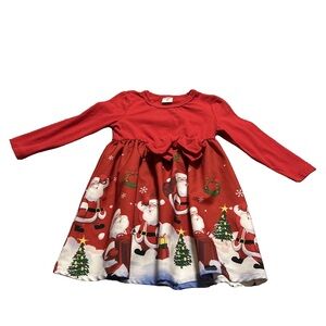 Festive Red Santa Dress Size 2 Years